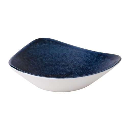 Stonecast Plume Ultramarine Triangle Bowl 21oz Pack of 12 (FJ950)