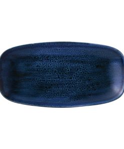 Stonecast Plume Ultramarine Chefs Oblong Plate No- 3 11 3-4 x 6  Pack of 12 (FJ953)