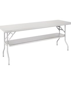 Vogue Stainless Steel Folding Work Table 1830x610x780 (FN289)