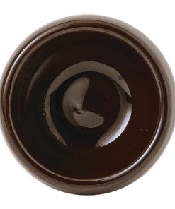 Churchill Emerge Cinnamon Brown Dip Pot 2oz Pack of 12 (FP999)