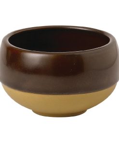 Churchill Emerge Cinnamon Brown Deep Bowl 90mm Pack of 12 (FR001)