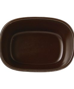 Churchill Emerge Cinnamon Brown Dish 120 x 90mm Pack of 6 (FR008)
