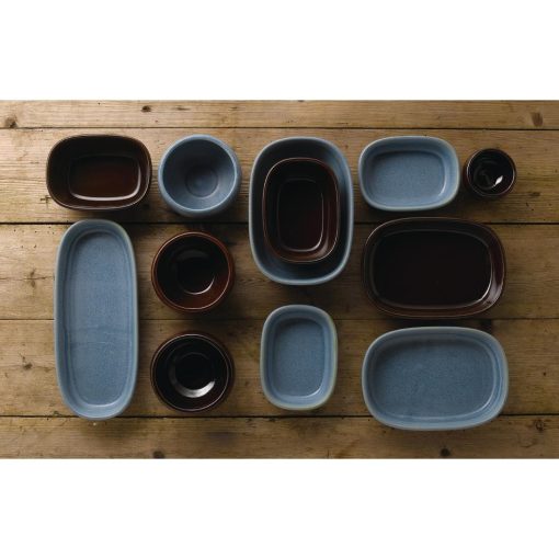 Churchill Emerge Cinnamon Brown Dish 170 x 120mm Pack of 6 (FR009)