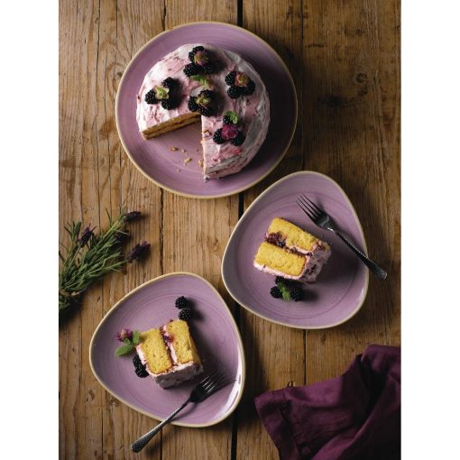 Churchill Stonecast Lavender Lotus Plate 228mm Pack of 12 (FR025)