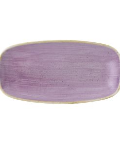 Churchill Stonecast Lavender Chefs Oblong Plate 298 x 152mm Pack of 12 (FR028)