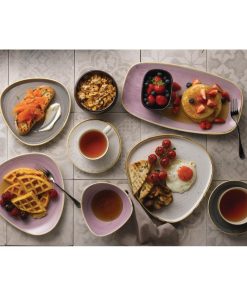 Churchill Stonecast Lavender Chefs Oblong Plate 352 x 187mm Pack of 6 (FR029)