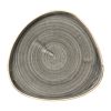 Churchill Stonecast Grey Triangle Walled Chefs Plate 260mm Pack of 6 (FR032)