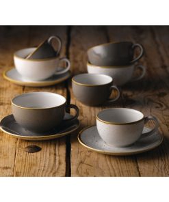 Churchill Stonecast Barley White Cappuccino Cup 280ml Pack of 12 (FR035)