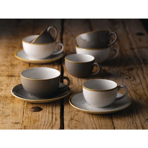 Churchill Stonecast Grey Cappuccino Cup 170ml Pack of 12 (FR036)