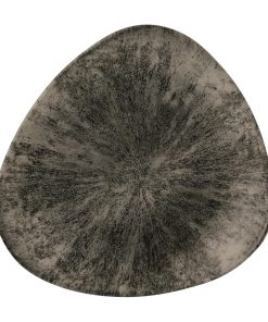Churchill Stone Quartz Black Lotus Plate 254mm Pack of 12 (FR054)