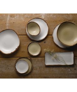 Dudson Harvest Natural Organic Coupe Rect Platter 349 x 158mm Pack of 6 (FR079)