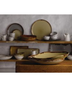 Dudson Harvest Linen Organic Coupe Wobbly Bowl 288mm Pack of 6 (FR084)