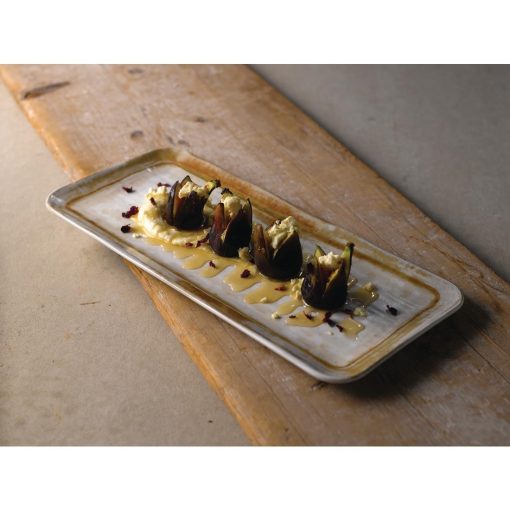 Dudson Sandstone Organic Rectangular Plate 269 x 160mm Pack of 12 (FR102)