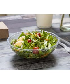 Vegware 185-Series Compostable Bon Appetit Wide PLA Salad Bowls 24oz Pack of 300 (FS180)