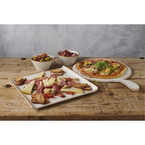 Churchill Melamine Stonecast Square Buffet Tray 303mmx303mm Pack of 4 (FS914)