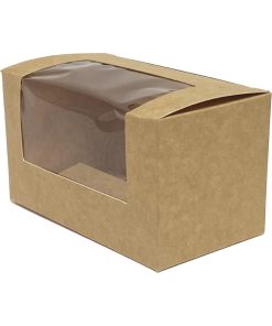 Fiesta Recyclable Bloomer Box with PET Window 70x125mm Pack of 500 (FT652)