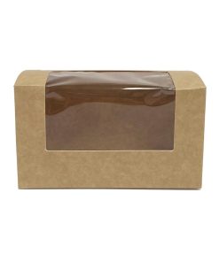 Fiesta Recyclable Bloomer Box with PET Window 70x125mm Pack of 500 (FT652)