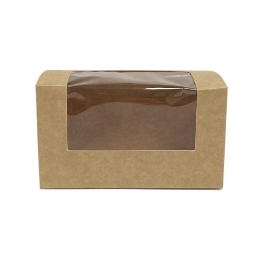 Fiesta Recyclable Bloomer Box with PET Window 70x125mm Pack of 500 (FT652)