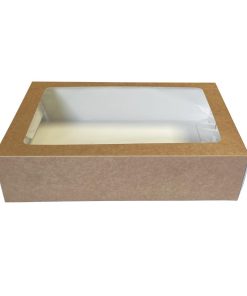 Fiesta Recyclable Platter Box with PET Window Pack of 25 (FT672)