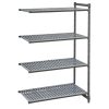 Cambro Camshelving Basics Plus Add-On Unit 4 Tier With Vented Shelves 1830H x 1480W x 460D mm (FW616)