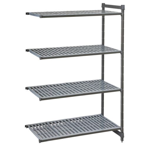 Cambro Camshelving Basics Plus Add-On Unit 4 Tier With Vented Shelves 1830H x 718W x 540D mm (FW617)
