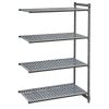 Cambro Camshelving Basics Plus Add-On Unit 4 Tier With Vented Shelves 1830H x 1328W x 540D mm (FW621)