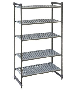 Cambro Camshelving Basics Plus Starter Unit 5 Tier With Vented Shelves 2140H x 1220W x 460D mm (FW642)
