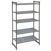Cambro Camshelving Basics Plus Starter Unit 5 Tier With Vented Shelves 2140H x 1525W x 460D mm (FW643)
