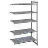 Cambro Camshelving Basics Plus Add-On Unit 5 Tier With Vented Shelves 2140H x 1480W x 460D mm (FW663)