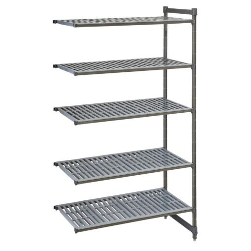 Cambro Camshelving Basics Plus Add-On Unit 5 Tier With Vented Shelves 2140H x 1480W x 460D mm (FW663)