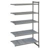 Cambro Camshelving Basics Plus Add-On Unit 5 Tier With Vented Shelves 2140H x 1175W x 610D mm (FW668)