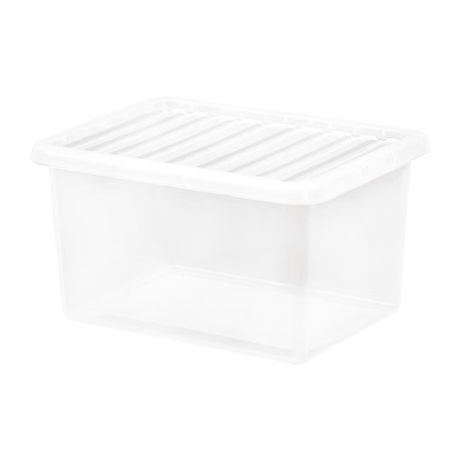 Wham Crystal Storage Box and Lid 25Ltr (FW887)