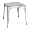 Bolero Bistro Galvanised Steel Square Table 668mm Single (GC866)