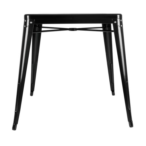 Bolero Bistro Steel Square Table Black 668mm Single (GC867)