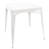 Bolero Bistro Square Steel Table White 668mm Single (GC869)