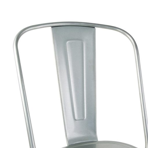 Bolero Bistro Galvanised Steel Side Chairs Pack of 4 (GL338)