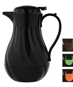 Olympia Insulated Swirl Jug Black 2Ltr (GL970)