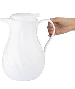 Olympia Insulated Swirl Jug White 2Ltr (GL971)