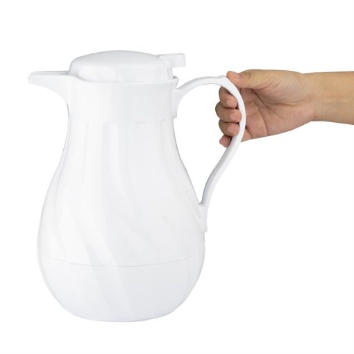 Olympia Insulated Swirl Jug White 2Ltr (GL971)