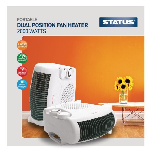 Status Portable Dual Position Fan Heater 2kW (HC272)