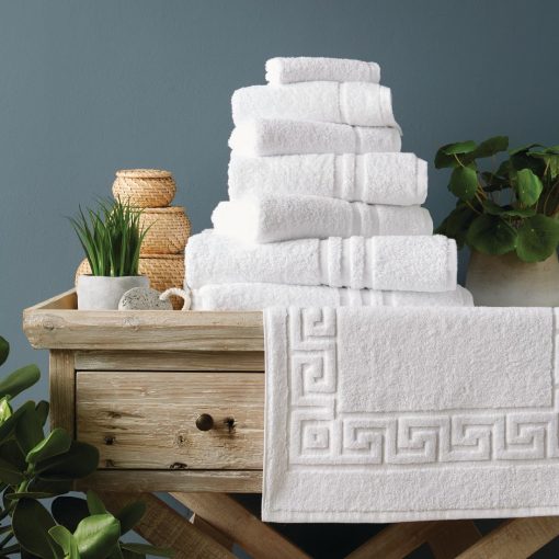 Eco Towel White Face Cloth - 30x30cm Pack of 10 (HD217)