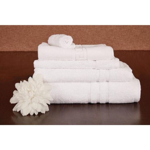 Eco Towel White Face Cloth - 30x30cm Pack of 10 (HD217)