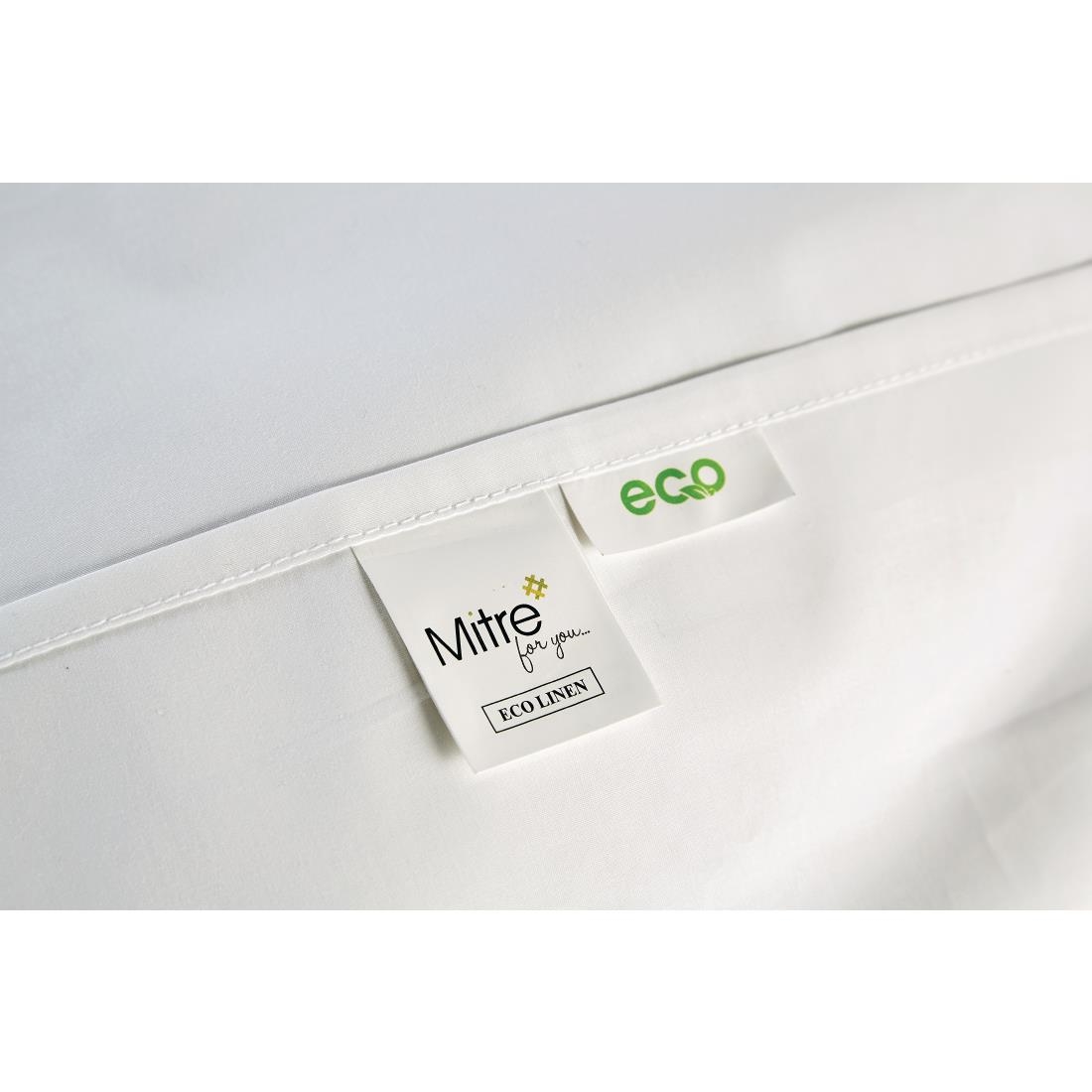 Eco Fitted Sheet White Single (HD229)