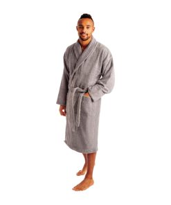 Luxury Curzon Bathrobe grey (HD236)