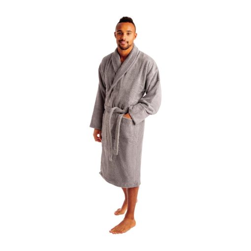 Luxury Curzon Bathrobe grey (HD236)