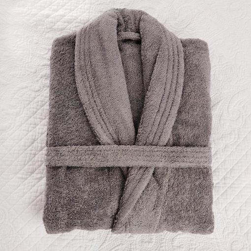 Luxury Curzon Bathrobe grey (HD236)