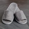Luxury Curzon Open Toe Slippers Grey (HD244)