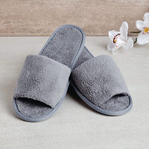 Comfort Vienna Open Toe Slippers Grey (HD245)