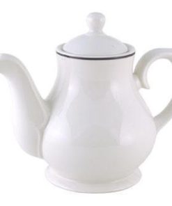 Churchill Black Line Tea and Coffee Pots 852ml Pack of 4 (P702)