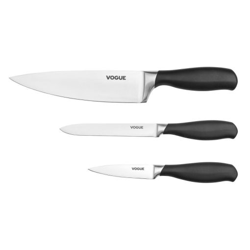 Vogue Prep Like A Pro 3-Piece Soft-Grip Knife Set (SA613)